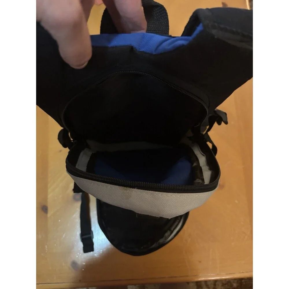 Hydration Backpack Blue Gray Hiking Cycling Running Daypack Bag