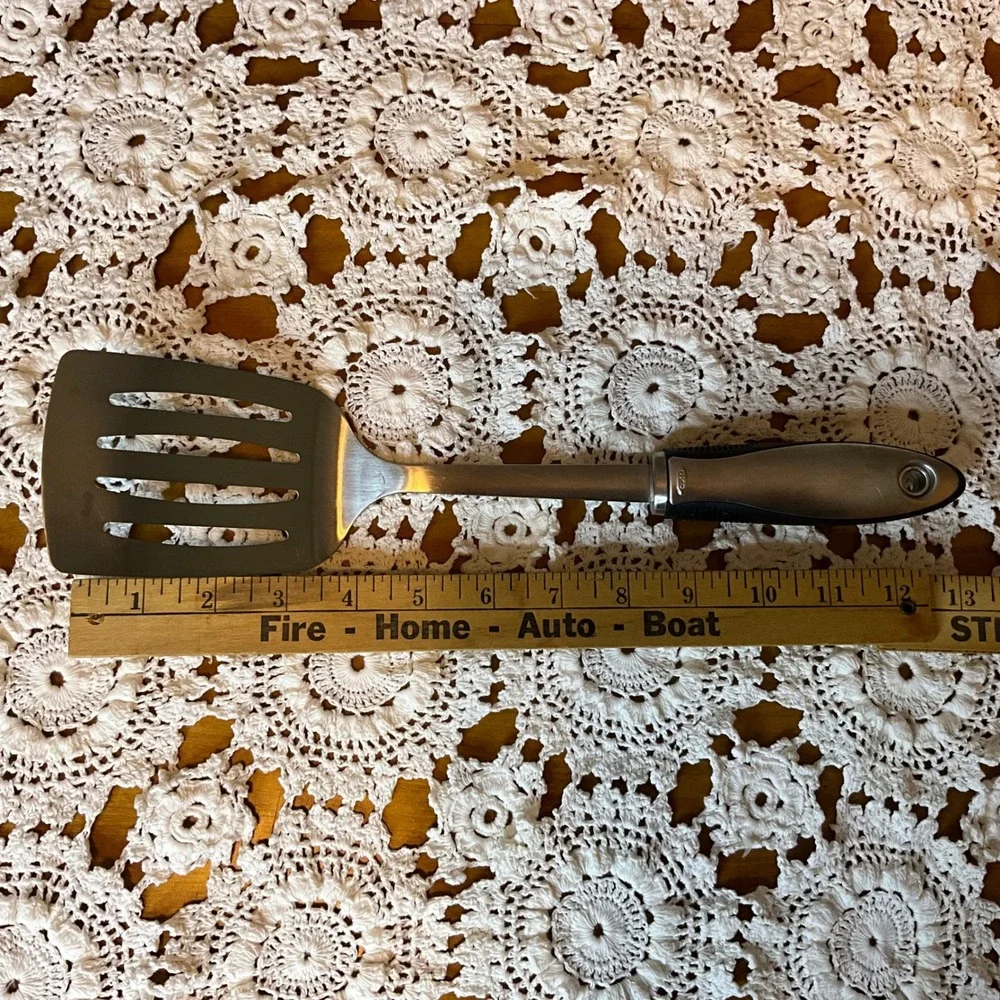 OXO Steel Stainless Slotted Turner‎ Spatula Kitchen Utensil Cooking Grilling
