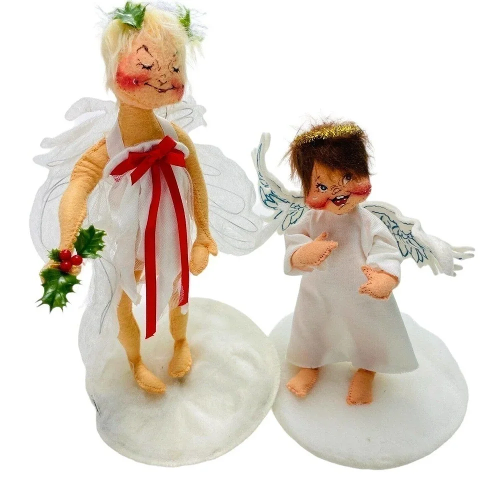 Vintage Annalee Standing Christmas Angels 1989‎ & 1994 7