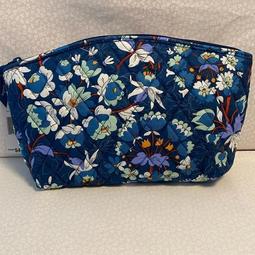 VERA BRADLEY Grand Travel Cosmetic in Floral Bursts