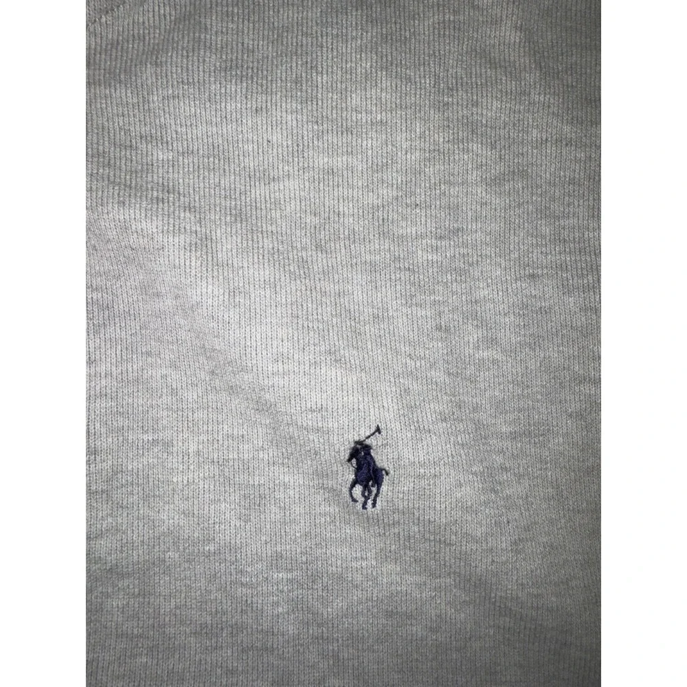 Polo Ralph Lauren Mens 4XLT Heather Gray Quarter‎ Zip Pullover Pony Logo Tall