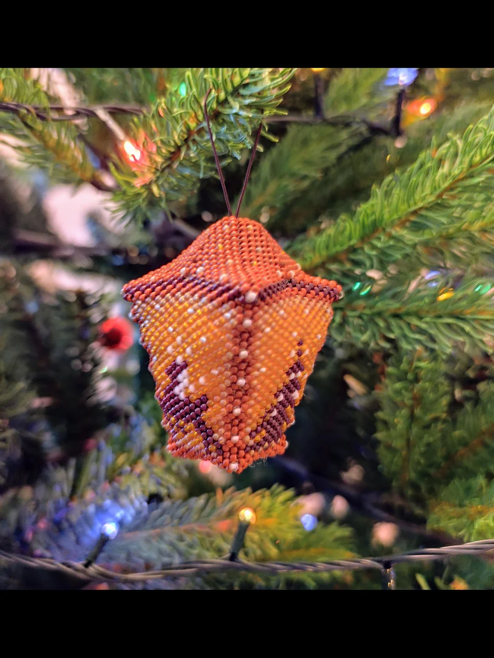 Handmade beaded holiday