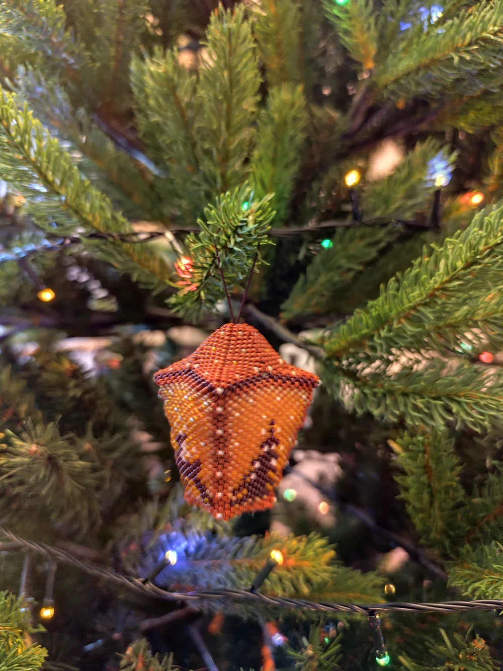 Handmade beaded holiday
