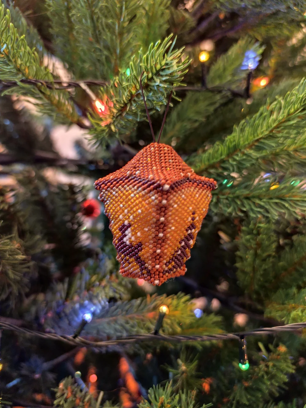 Handmade beaded holiday