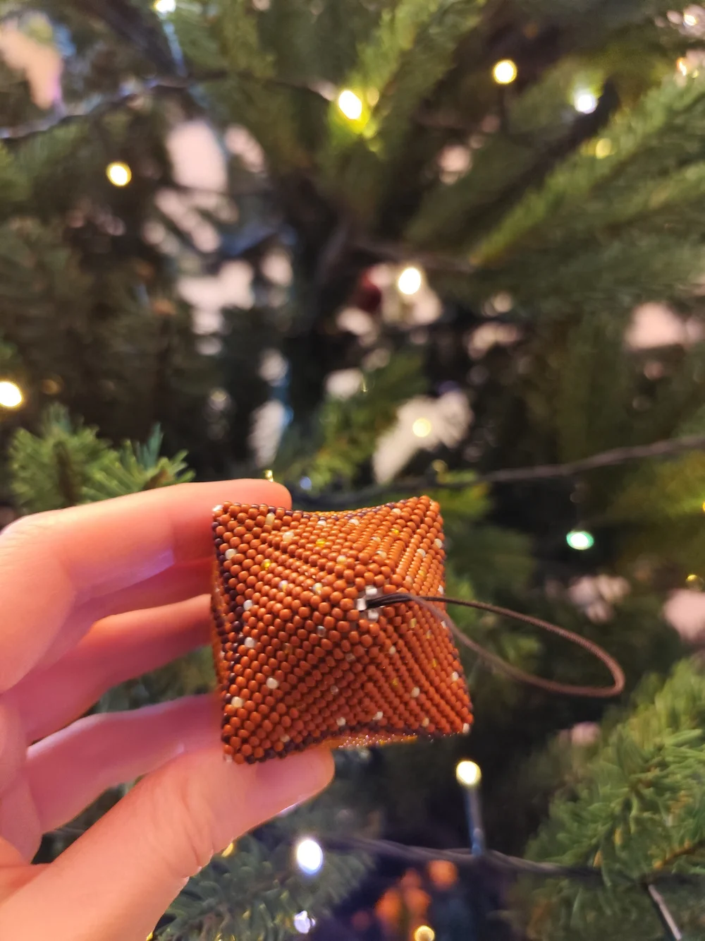 Handmade beaded holiday