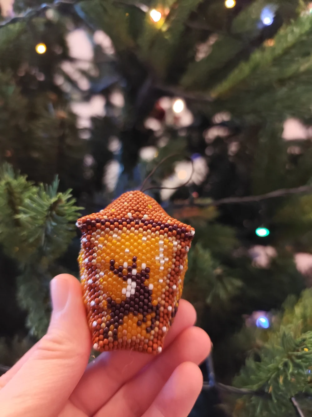 Handmade beaded holiday