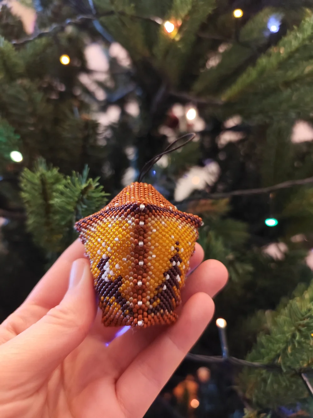 Handmade beaded holiday