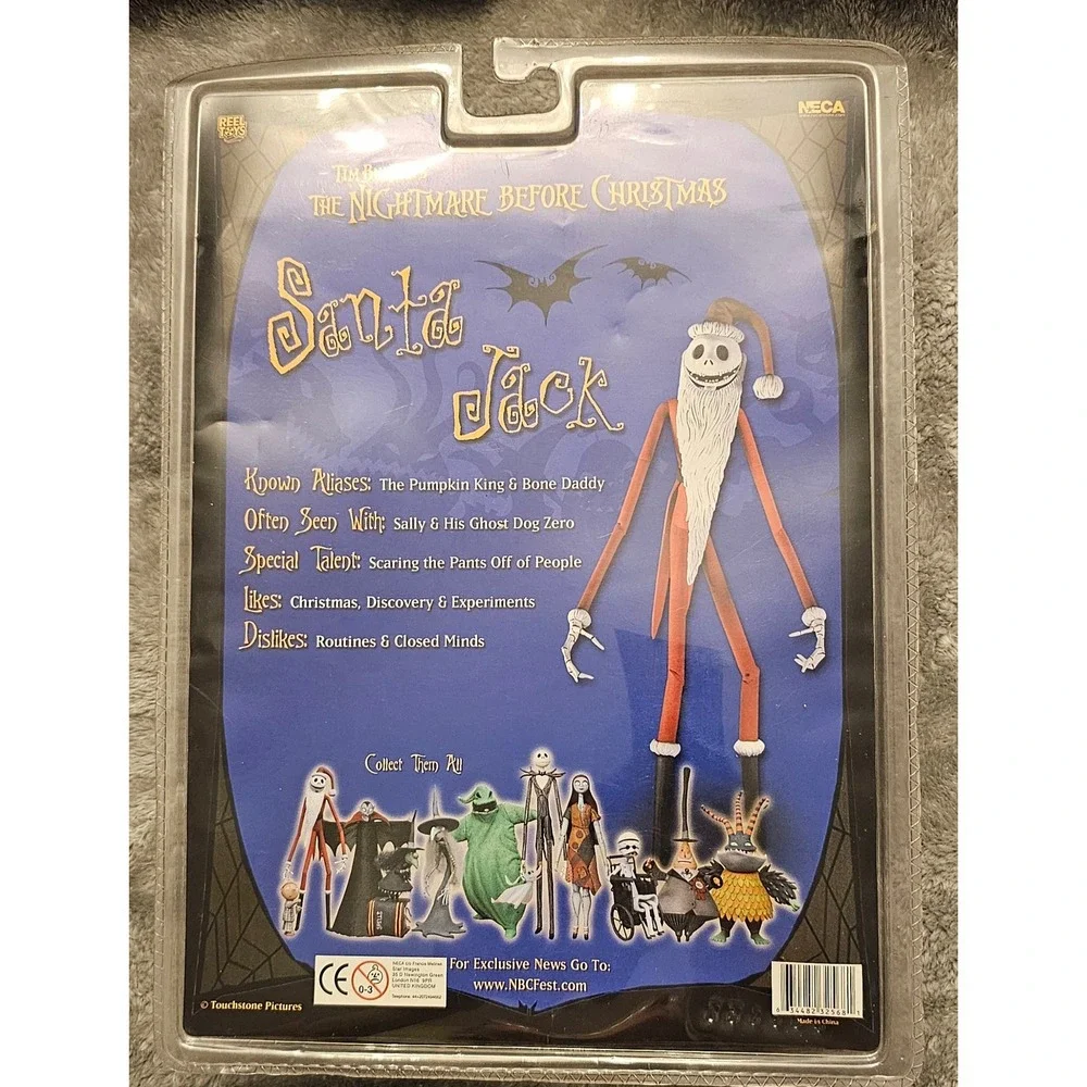 NECA Nightmare Before Christmas Santa Jack Skellington Series 2 Figure NEW