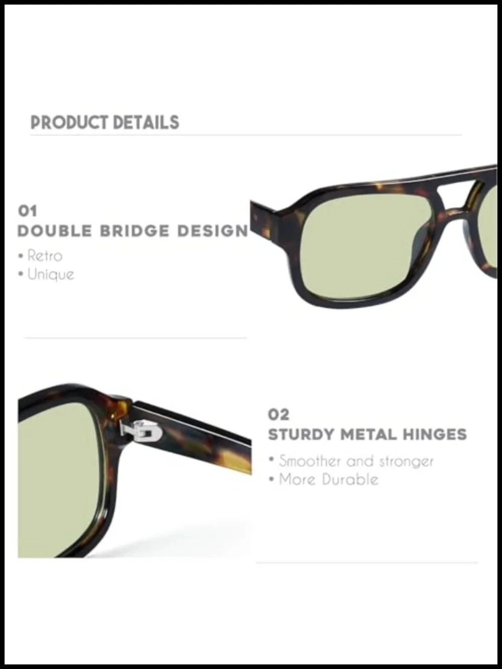 Narrow Square Aviator Sunglasses for Small Face Women Narrow Style