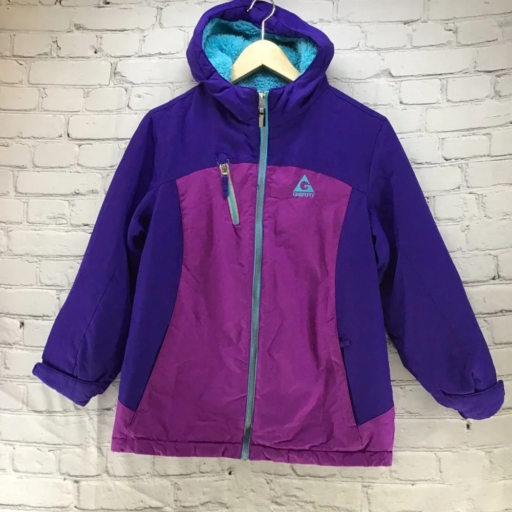 Gerry Vintage Snow Coat Jacket‎ Purple Pink Youth Sz M (10-12)