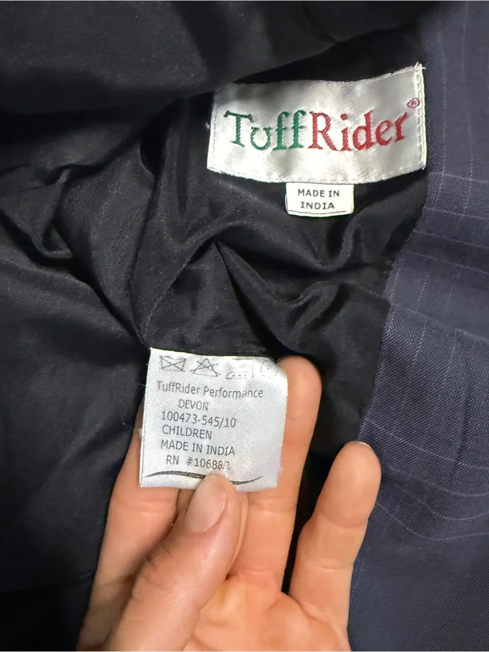 tuffrider child’s size