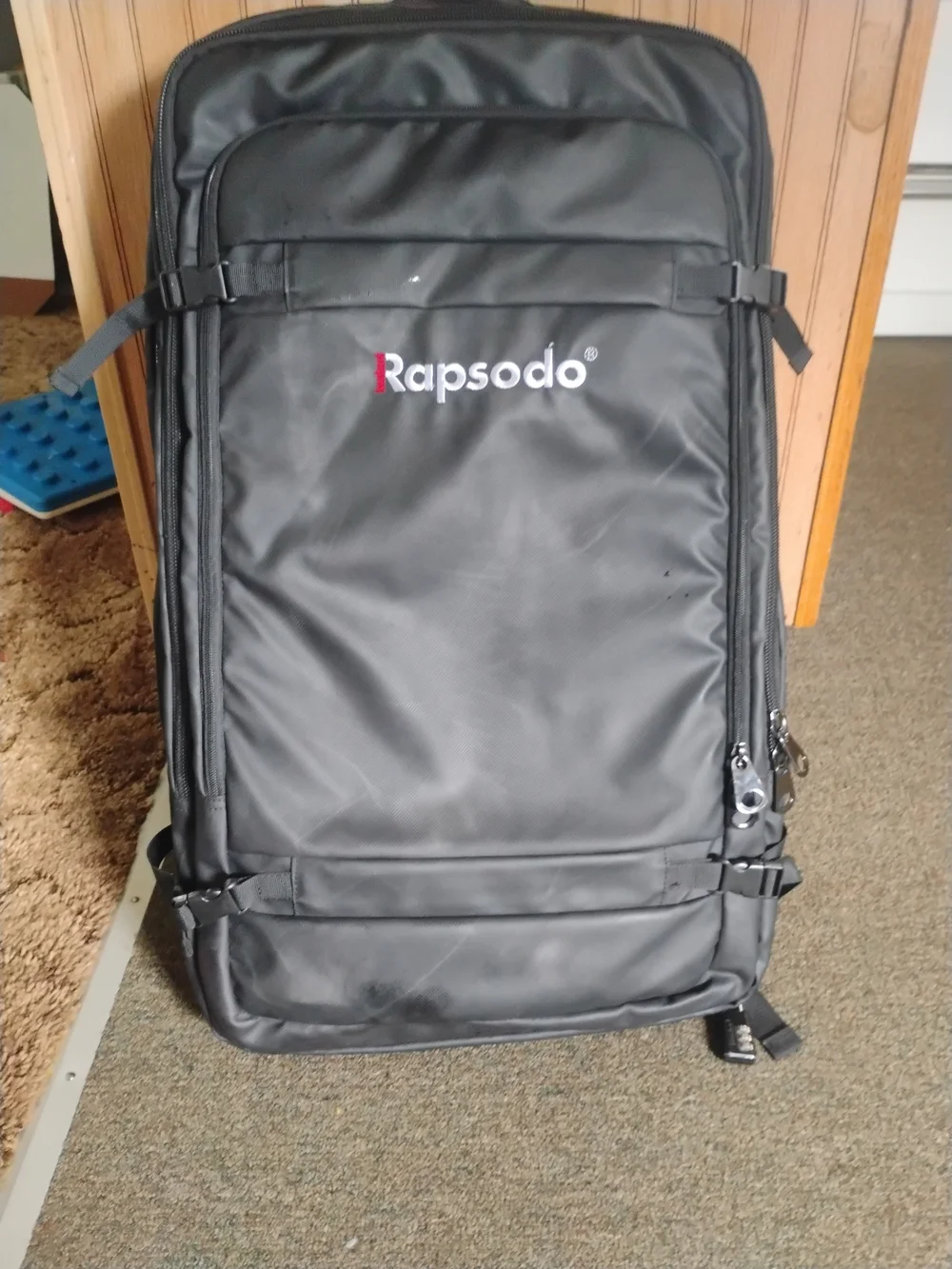 Men's Black Rapsoda Golf Performance Backpack