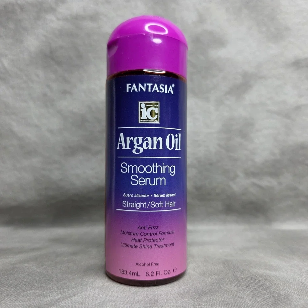 Fantasia IC Smoothing Serum w/Argan Oil‎ 6 oz for Straight & Soft Hair
