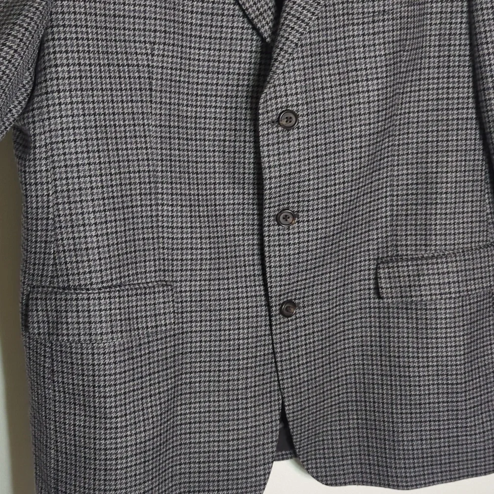Ralph Lauren Mens Blazer Suit Jacket Wool Cashmere Houndstooth Quiet Luxury 48L‎