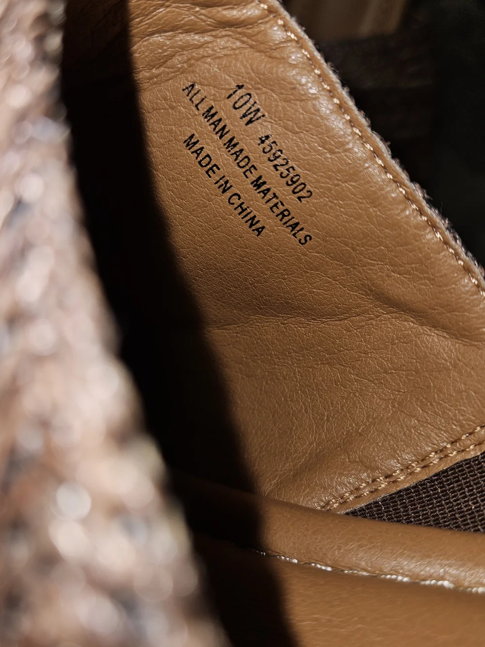 C Comfort brown woven