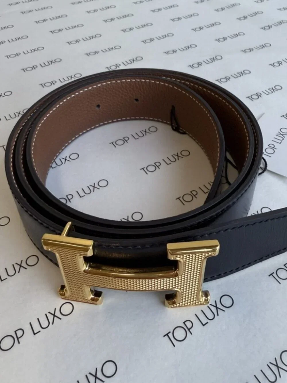 Hermes​ belt excellent calfskin