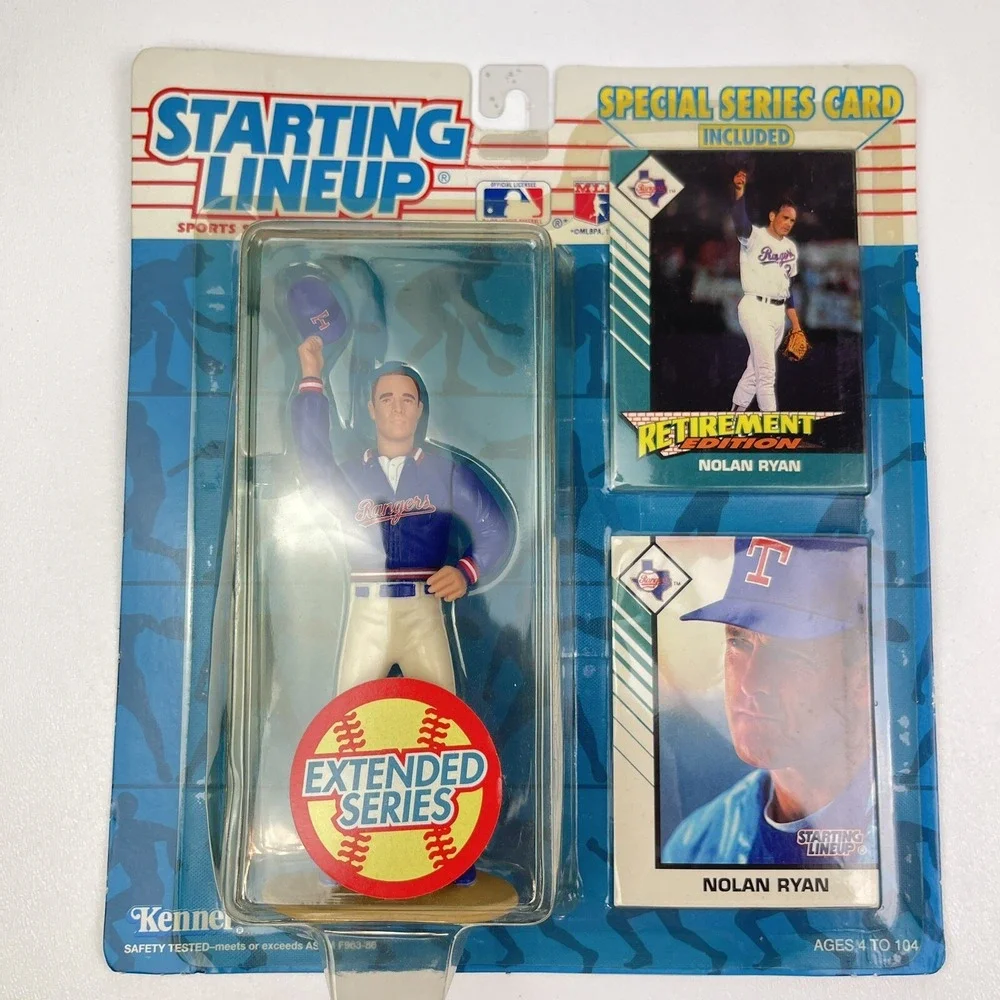 1993 Starting Lineup Nolan Ryan Rangers Extended Series Retirement Edition
