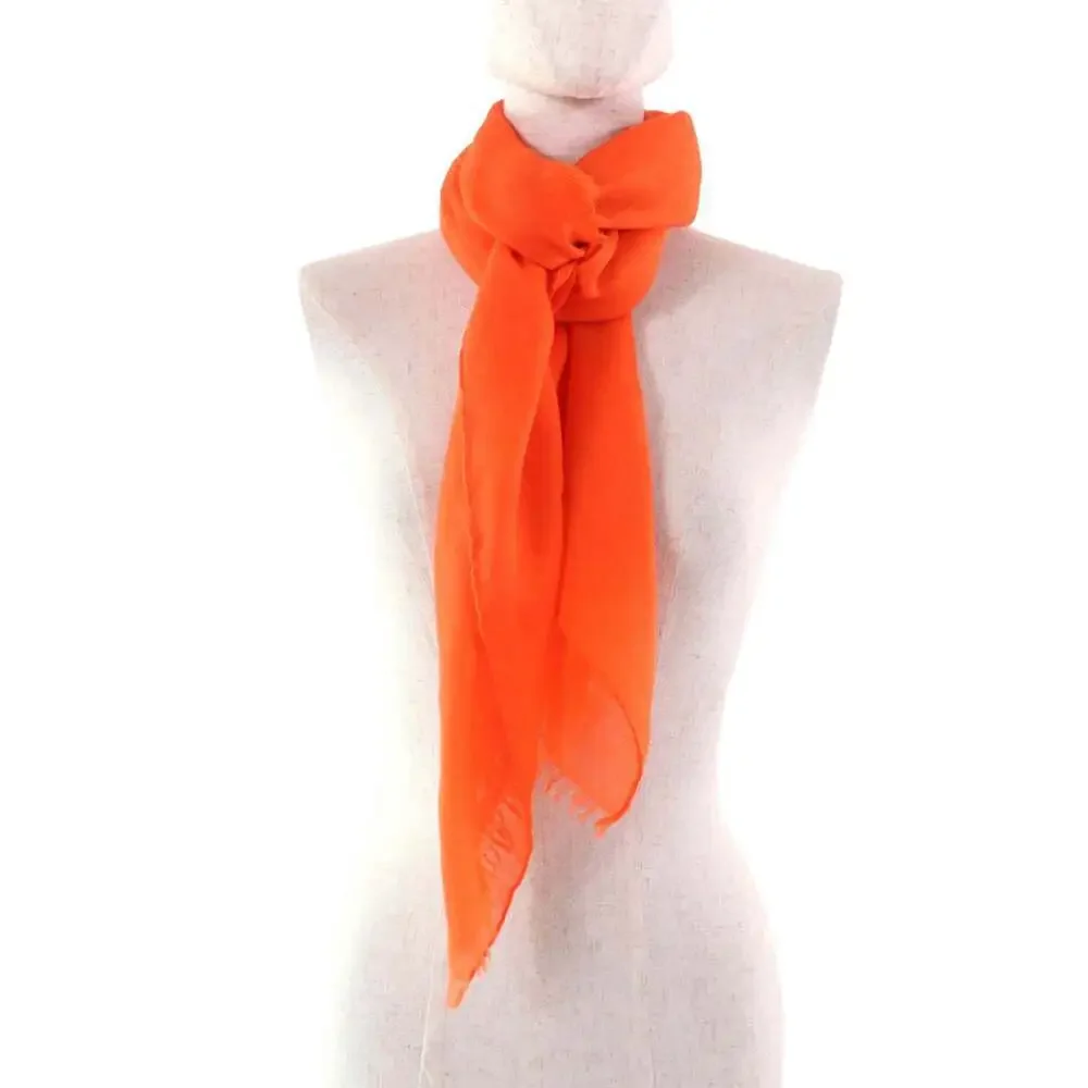 Hermes orange silk