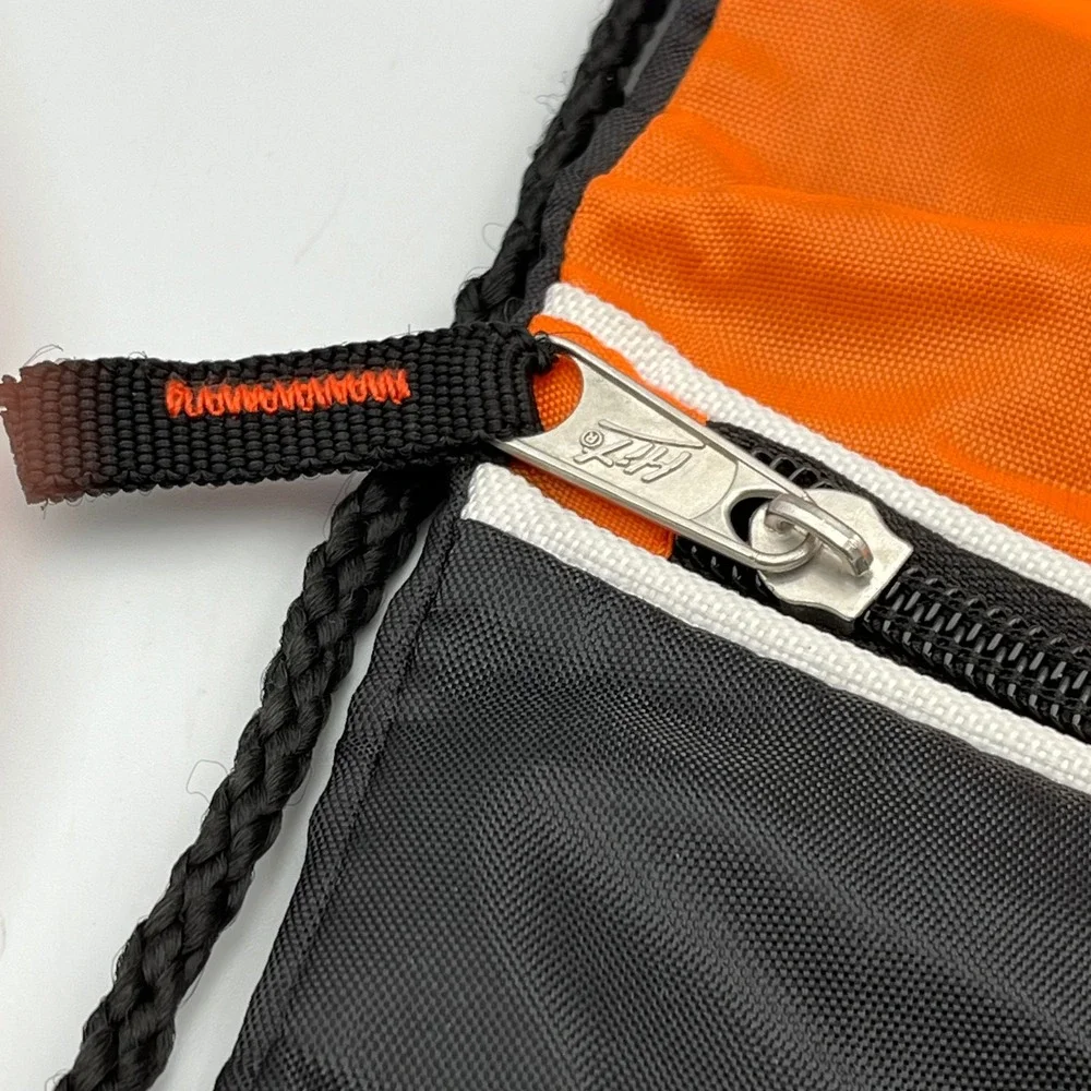Harley-Davidson Key West Florida Drawstring Cinch Backpack Bag Orange Black Logo