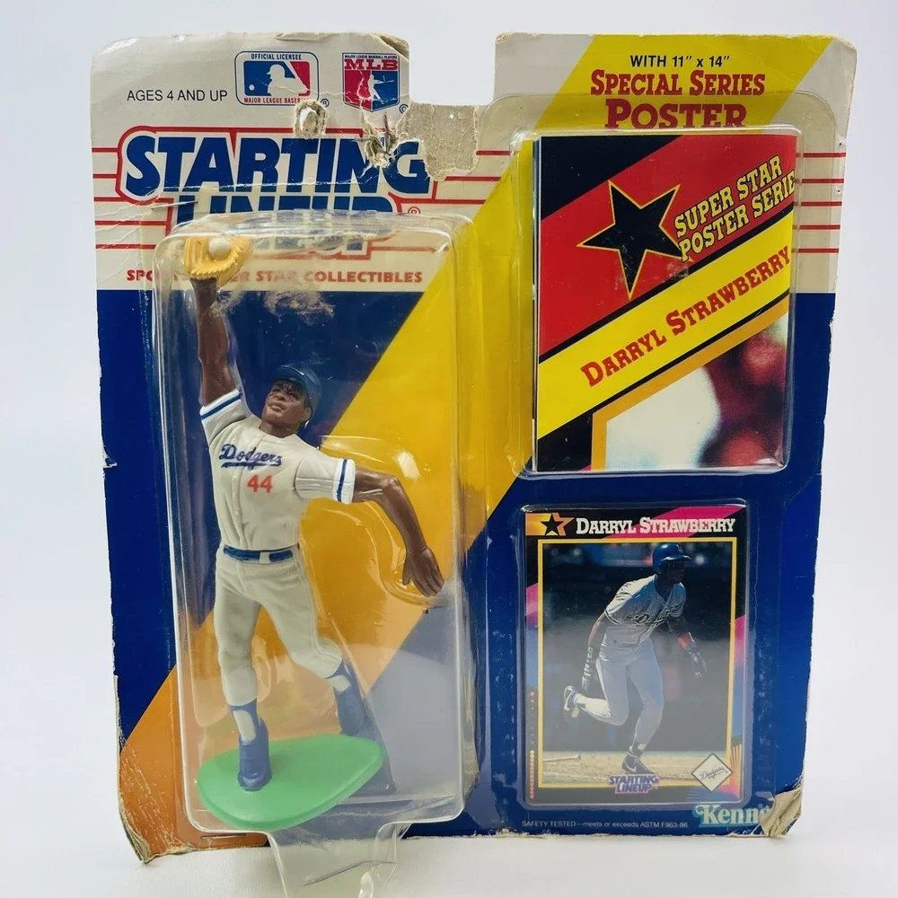 Darryl Strawberry 1992 Starting Lineup Collectible Action Figure LA Dodgers