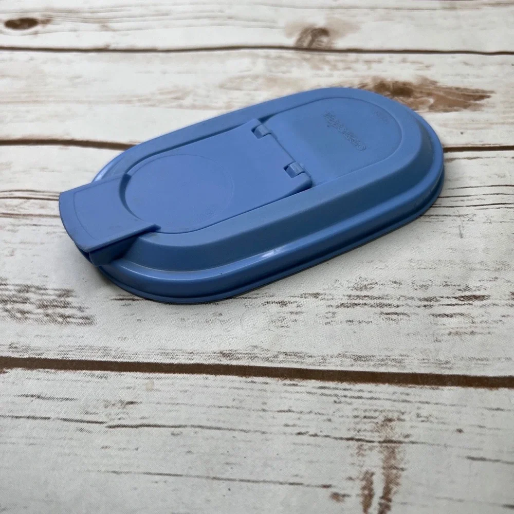 Tupperware Modular Mate Oval Pour Seal Replacement Lid Blue 2010D-1 7.25x3.75in