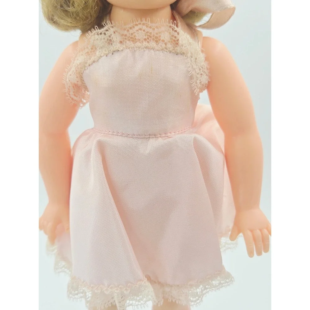 Vintage Shirley Temple Doll Ideal Toy Corp Pink Lace Dress Original Box 12in