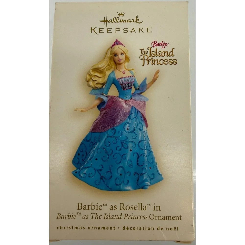Hallmark Keepsake Barbie as Rosella Island Princess Ornament 2007 Mattel HTF