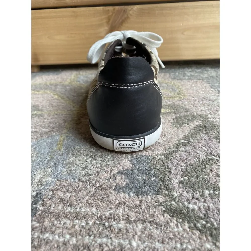 Coach coach plaid shoes size