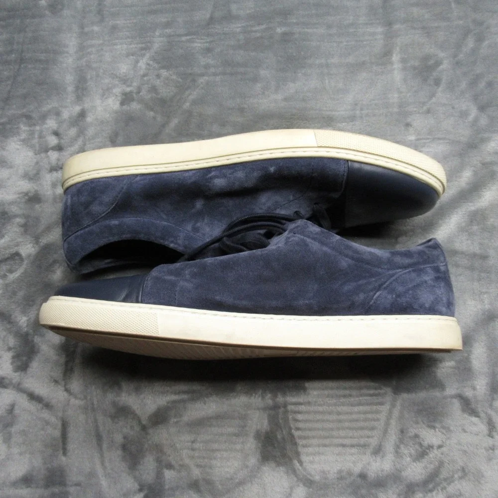 Allen Edmonds Shoes Mens 11.5 Blue Suede Cooper Port Washington Casual Courtside