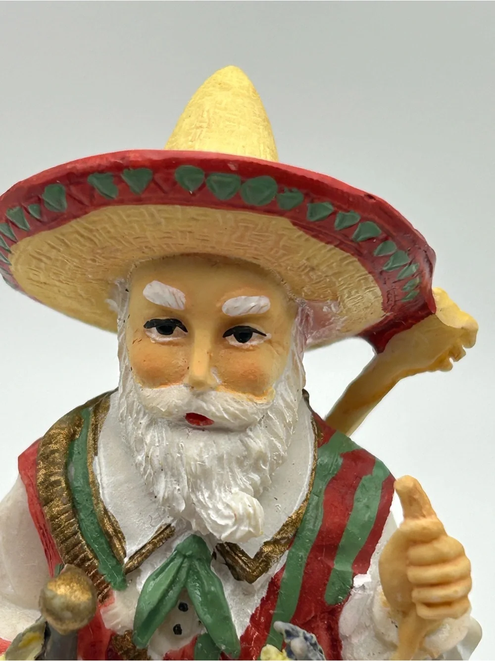1993 Pancho Navidad Mexico Santa Figurine SC14 International Collection Box
