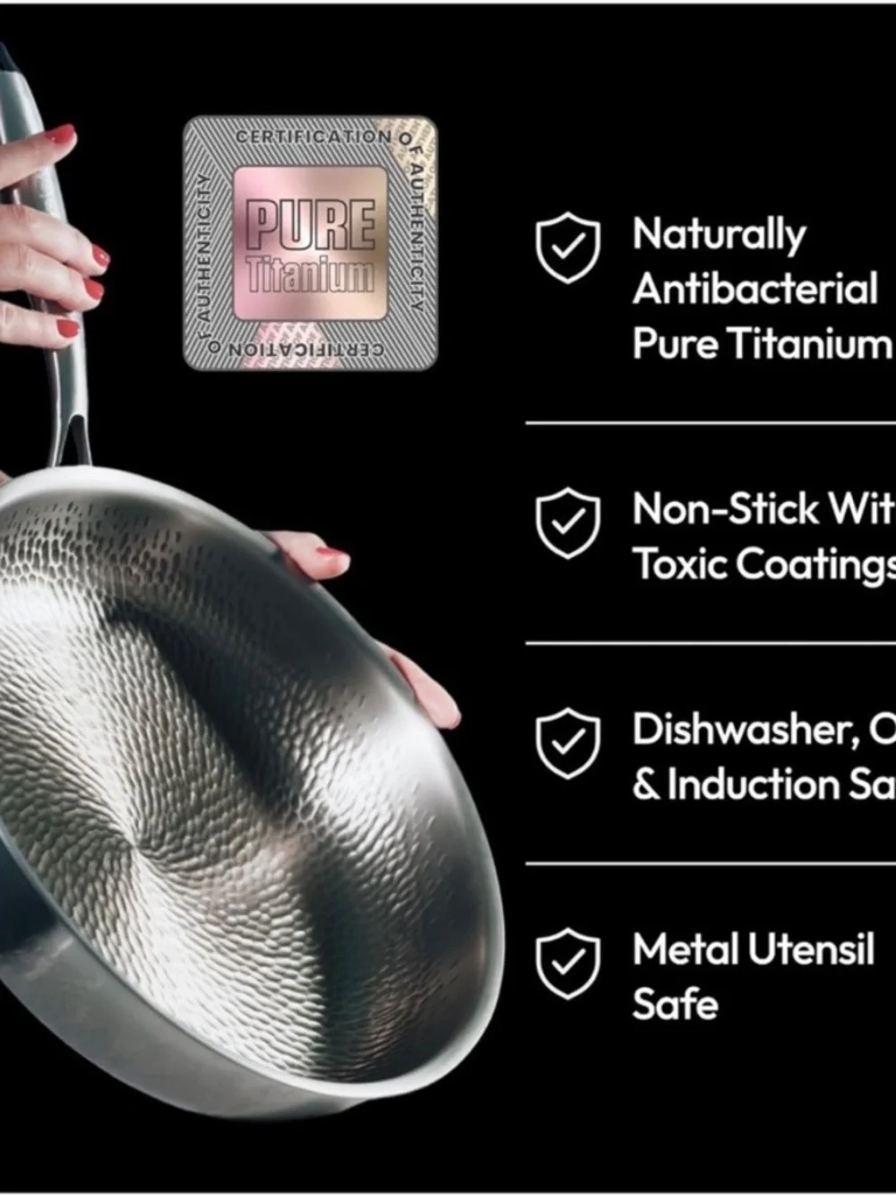 Plateful titanium frying
