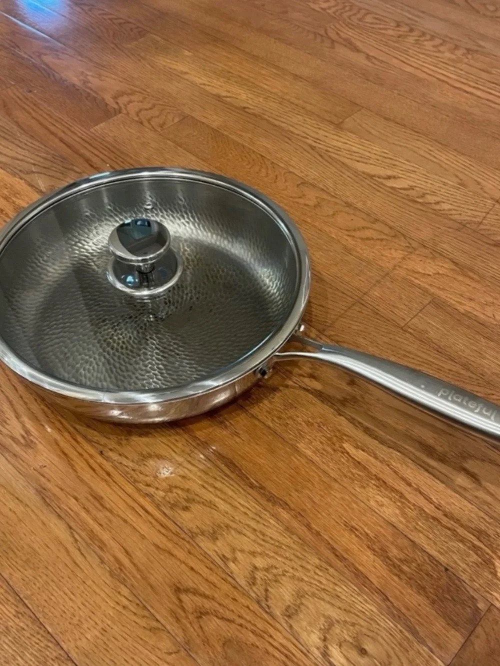 Plateful titanium frying