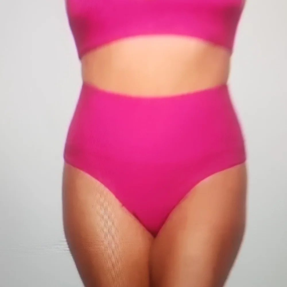 SKIMS High-Waist Knit Magenta Bikini Bottom Size S