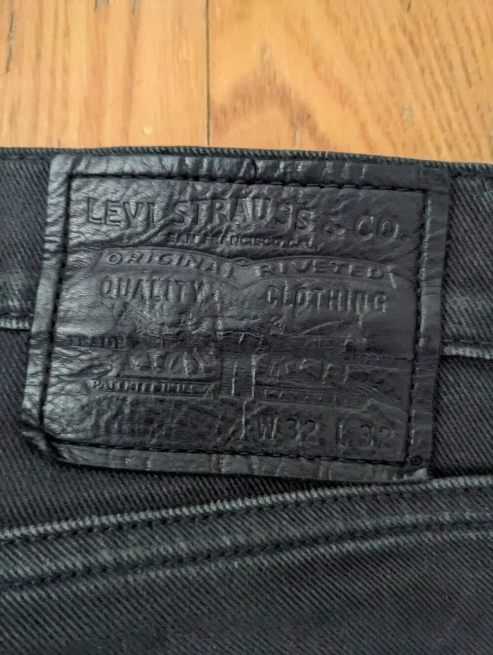 Vintage Levi's Matchstick Skinny Jeans Black 32x32