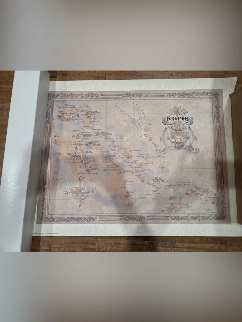 Vintage Style World Map Poster - Neutral Tones