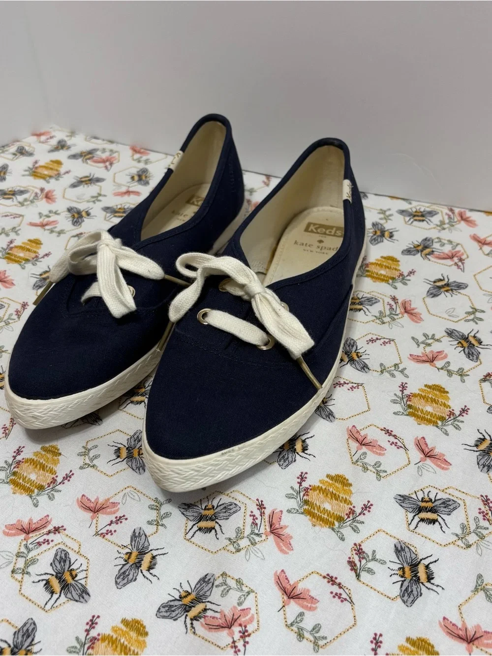 kate spade navy canvas