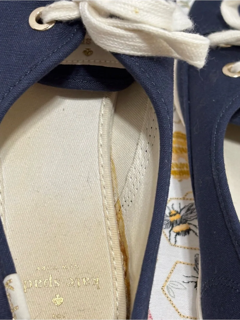 kate spade navy canvas