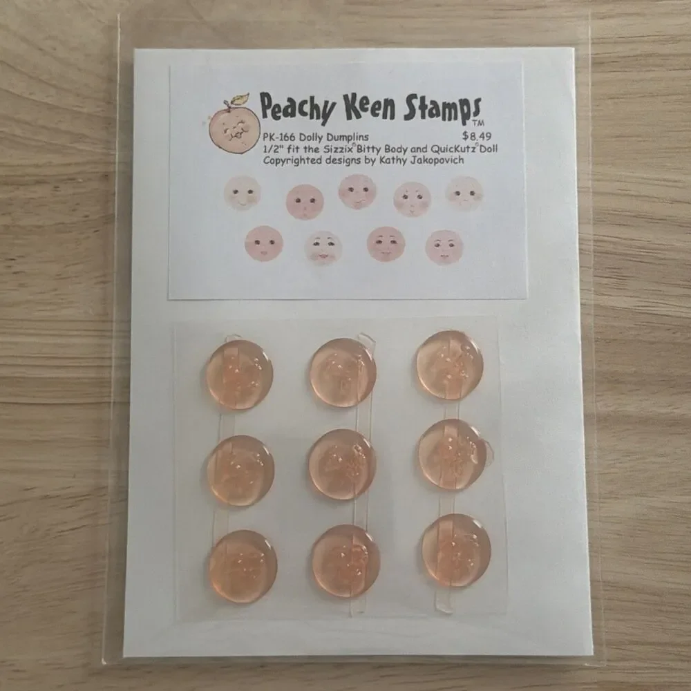 Peachy Keen paper doll Faces Stamps dolly dumplings and simple simons 1/2