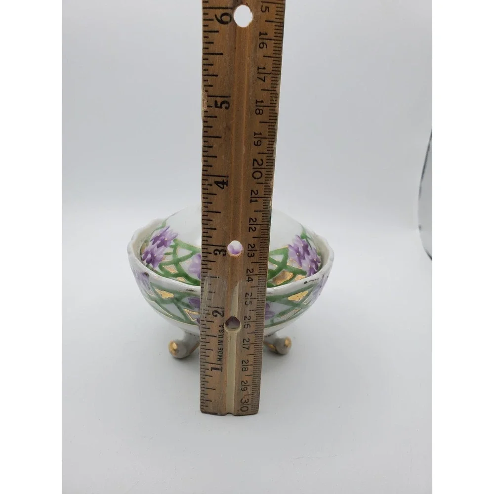 Vintage Violet Covered Hair Receiver Germany