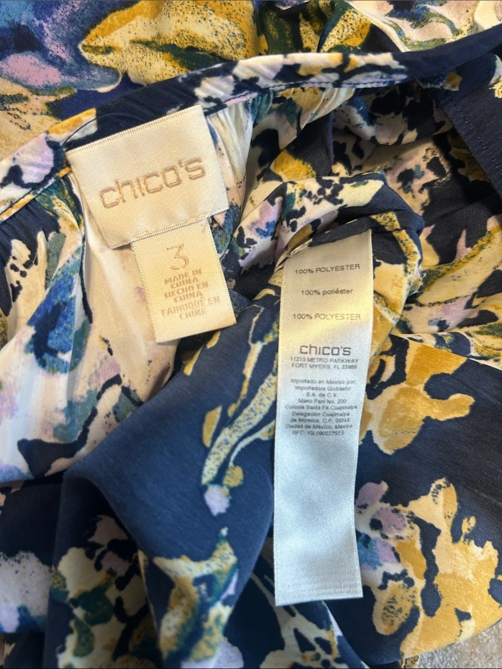 Chicos blue multi