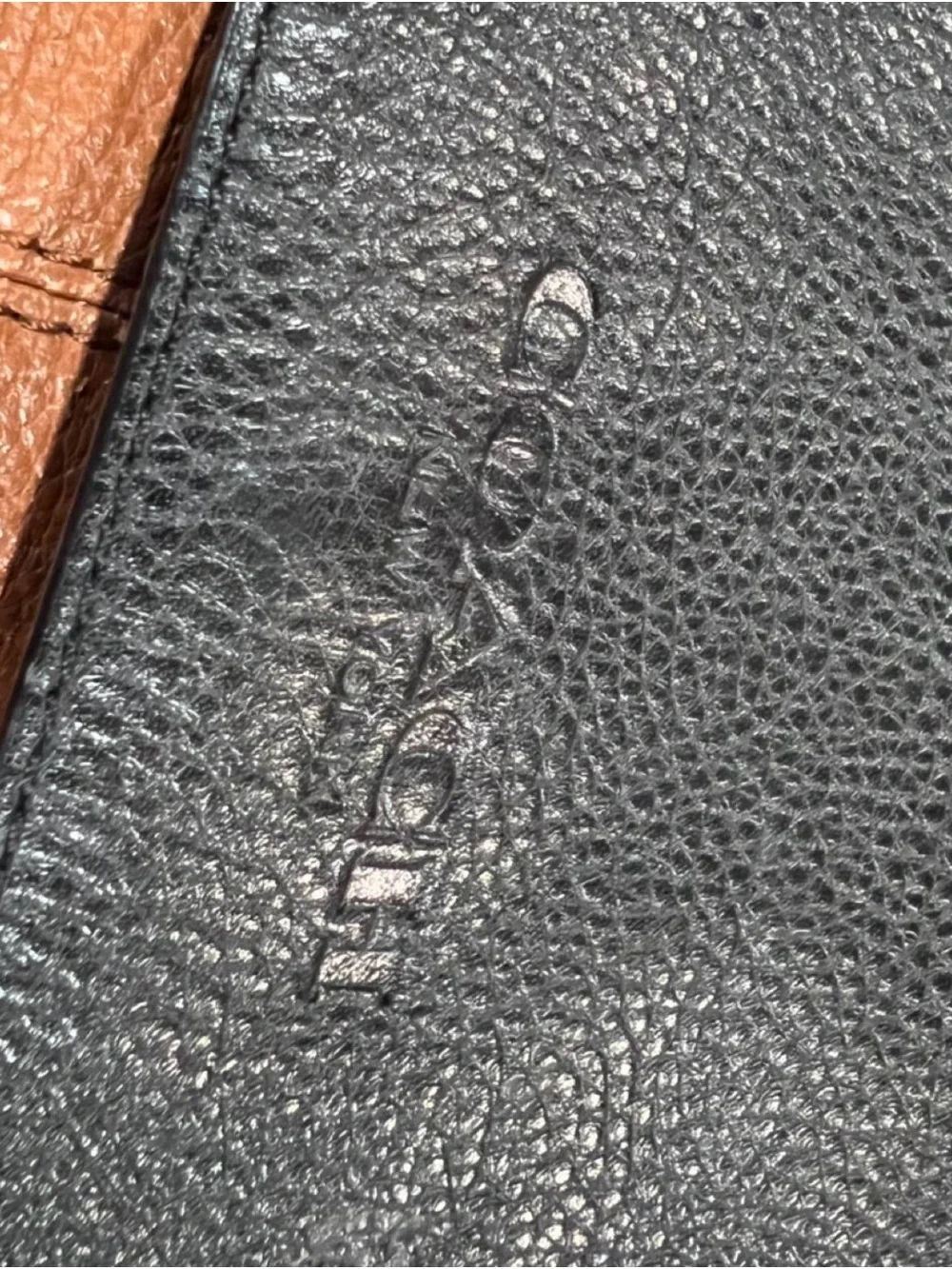 Coach black tan