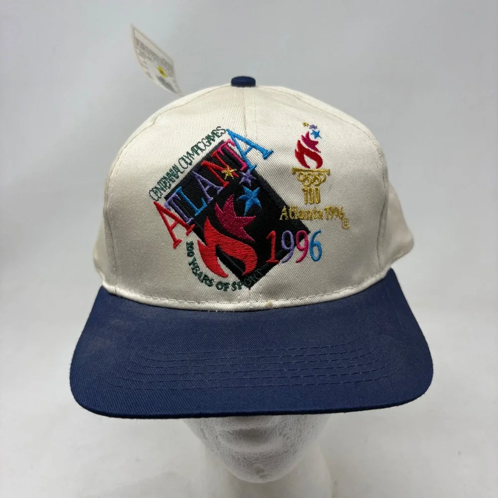 Vintage 1996 Atlanta Olympic Games Snapback Hat Youth NWT