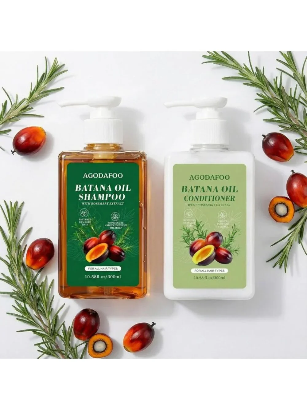 Revitalizing Batana Oil Shampoo & Conditioner Set for Hair Growth & Repair 300ml