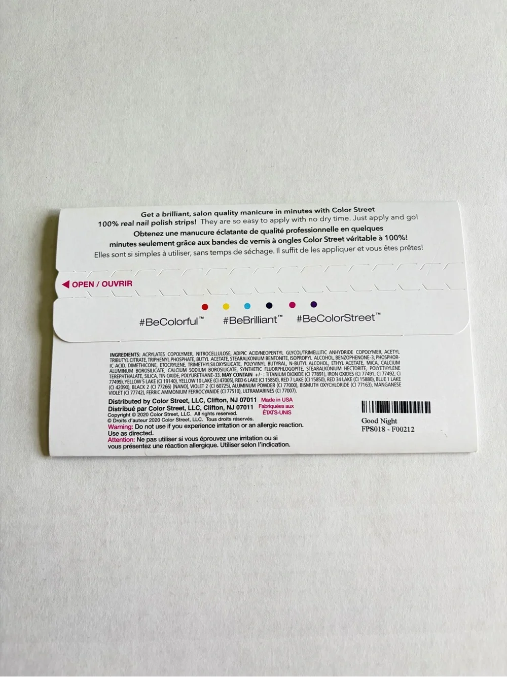 Color Street new package