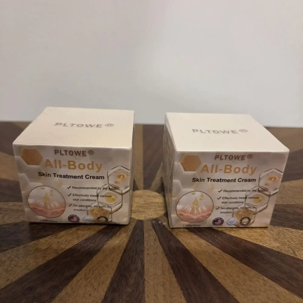PLTOWE All-Body Skin Treatment Cream Bee Venom Fine Line Wrinkle 1.69 Oz Lot Of2