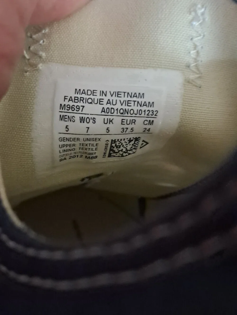 Converse only wore