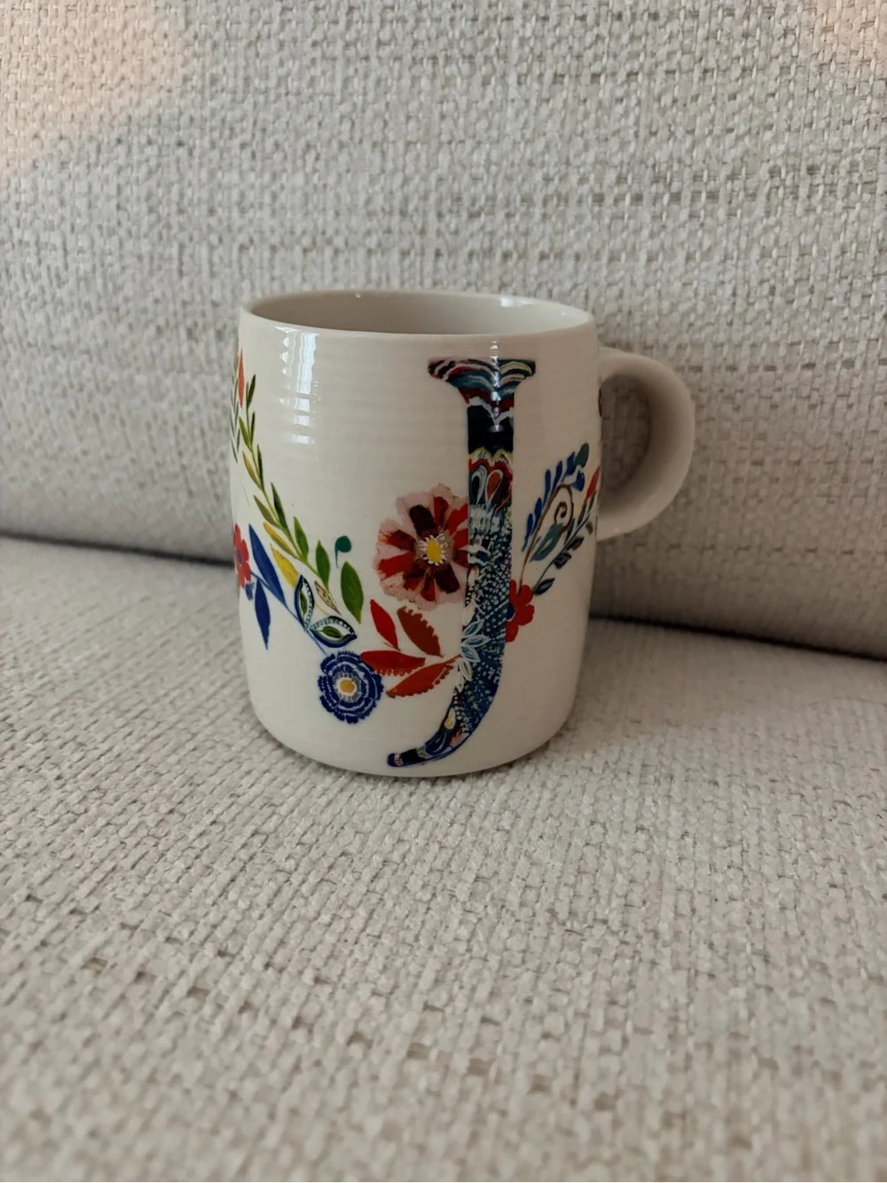 Anthropologie ceramic mug