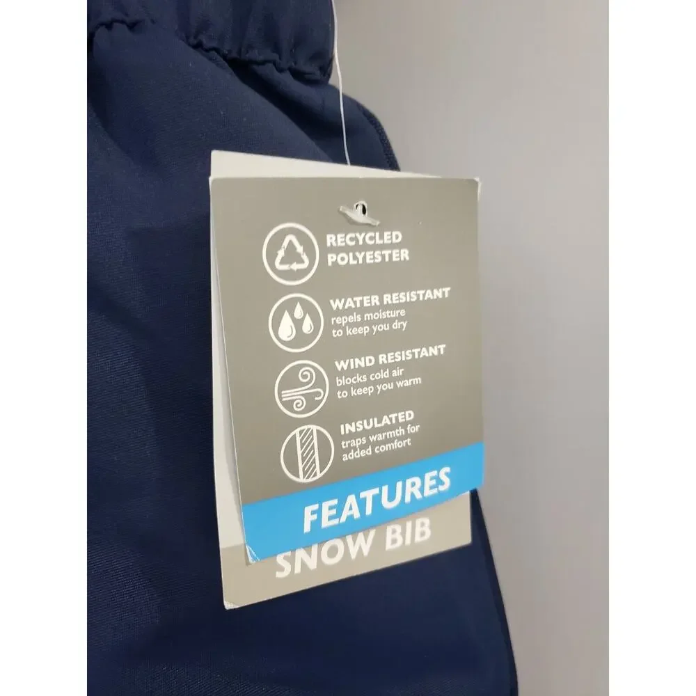 NEW Baby Snow Bib Overall Snowpant Suit Winter WARM Insulated 12 Month Navy Blue