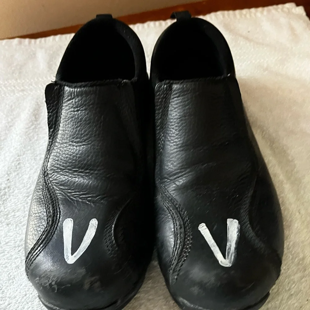 Nautilus Imperfection Black Leather Steel Toe Shoes Sz 10
