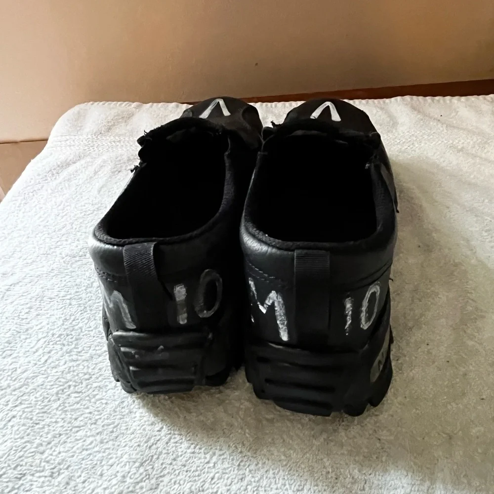 Nautilus Imperfection Black Leather Steel Toe Shoes Sz 10